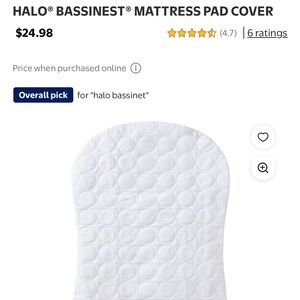 HALO bassinet mattress protectors - 2!